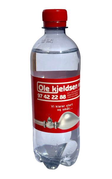 TEST // Logovand TUBE 50 cl. FSC certificeret papir label - Med eller uden brus
